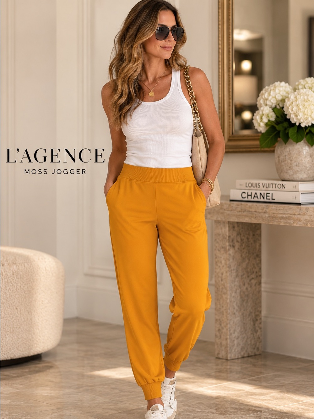 L’AGENCE Luxe Lounge The Moss Jogger Pant in